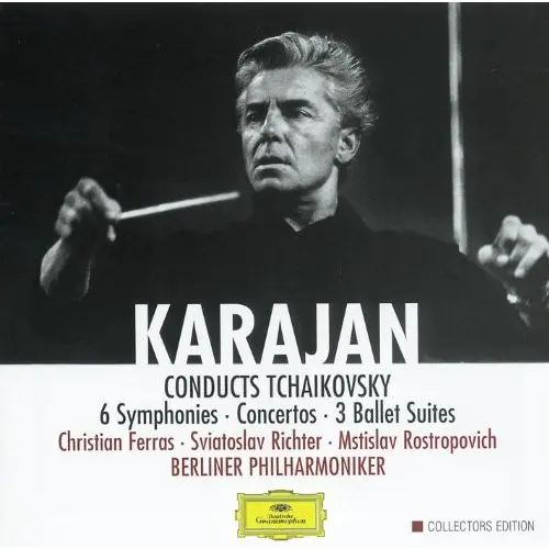 Pyotr Ilyich Tchaikovsky - Christian Ferras •  Sviatoslav Richter •  Mstislav Rostropovich •  Berliner Philharmoniker •  Herbert von Karajan - Karajan Conducts Tchaikovsky: 6 Symphonies - Concertos - 3 Ballet Suites-0