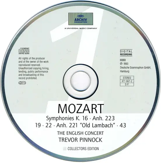 Wolfgang Amadeus Mozart, The English Concert, Trevor Pinnock - The Symphonies-2