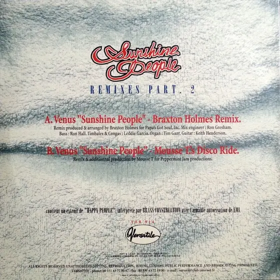Cheek - Venus (Sunshine People) (Remixes Part 2)-1