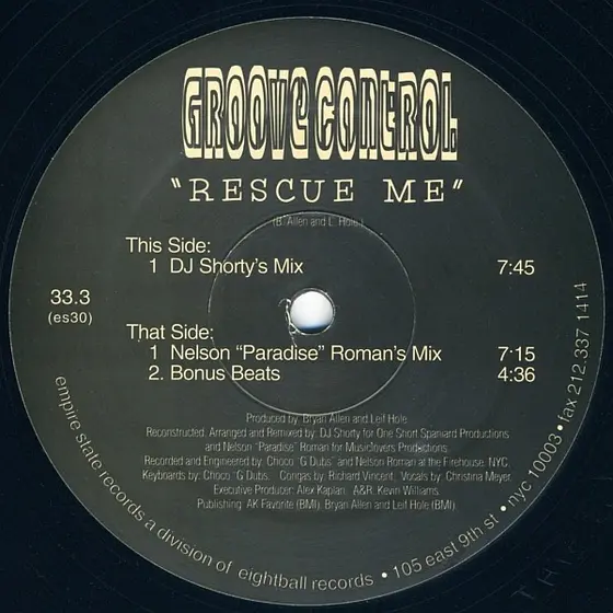 Groove Control (3) - Rescue Me-1