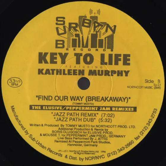 Key To Life Featuring Kathleen Murphy - Find Our Way (Breakaway) (The Elusive/Peppermint Jam Remixes)-2