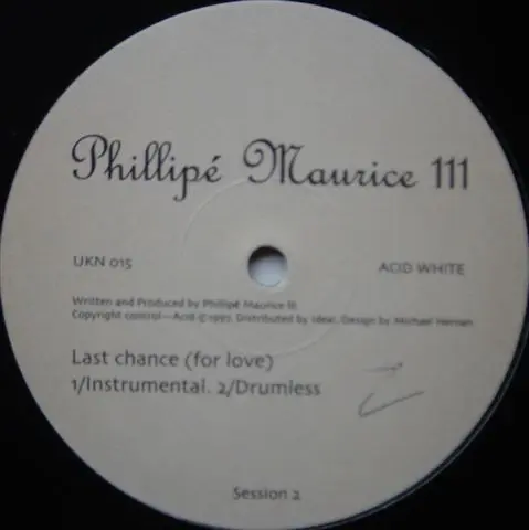 Phillipe Maurice - Last Chance (For Love) (Acid White)-0