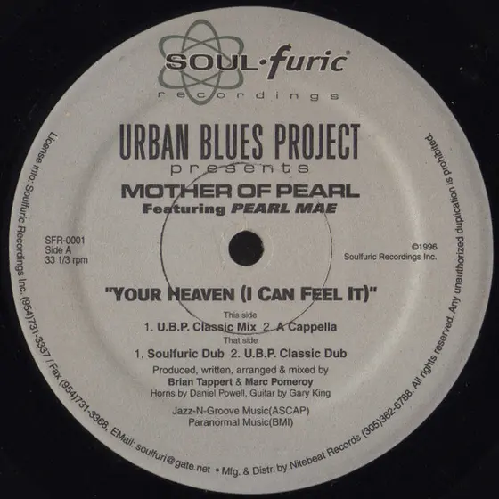 Urban Blues Project Presents Mother Of Pearl Featuring Pearl Mae - Your Heaven (I Can Feel It)-1