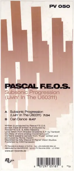 Pascal F.E.O.S. - Subsonic Progression (Livin' In The U60311)-2