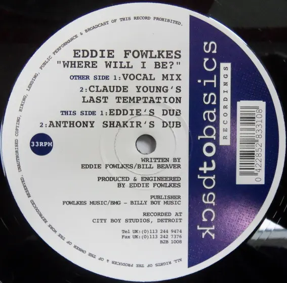 Eddie Fowlkes - Where Will I Be?-0