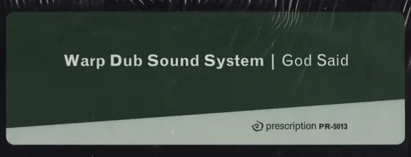 Warp Dub Sound System - God Said-2
