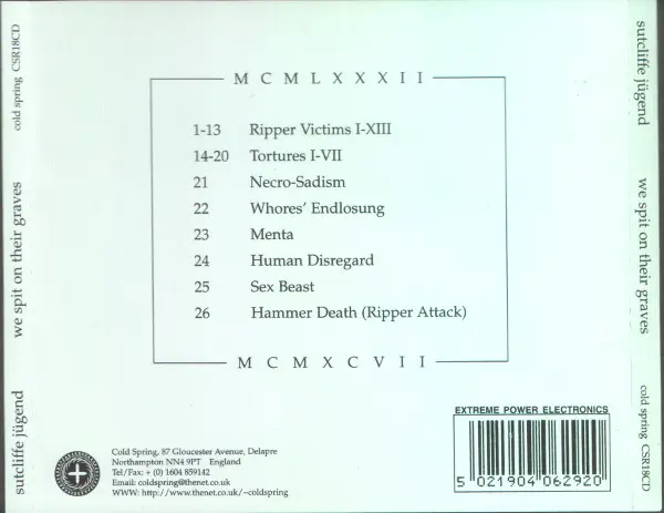 Sutcliffe Jugend - We Spit On Their Graves-1