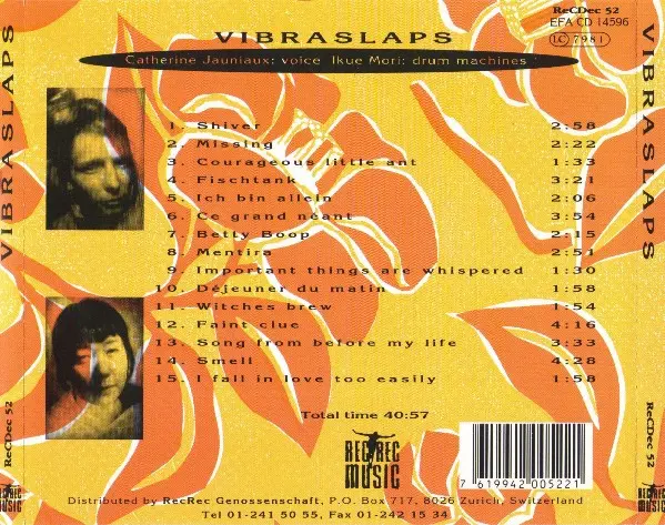 Vibraslaps (2), Catherine Jauniaux, Ikue Mori - Vibraslaps-1
