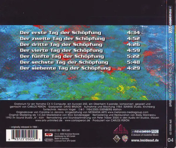 Carlos Peron - Die Schöpfung Der Welt Oder 7 Tage Gottes-1