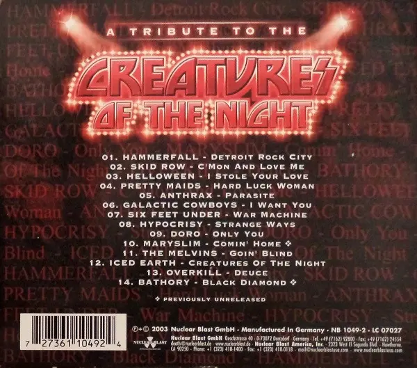 Various - A Tribute To The Creatures Of The Night-2
