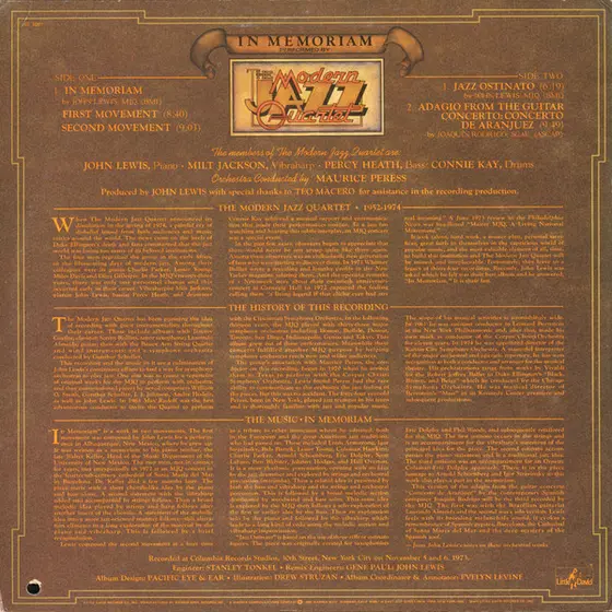 The Modern Jazz Quartet - In Memoriam-1