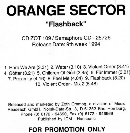 Orange Sector - Flashback-1