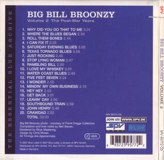 Big Bill Broonzy - Volume 2: The Post-War Years-1