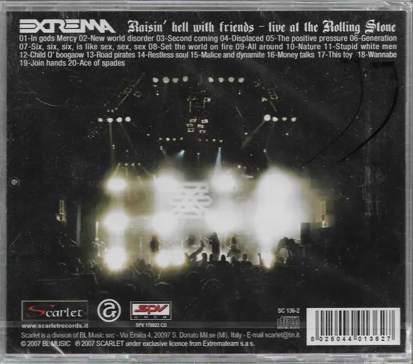 Extrema - Raisin' Hell With Friends - Live At The Rolling Stone-2