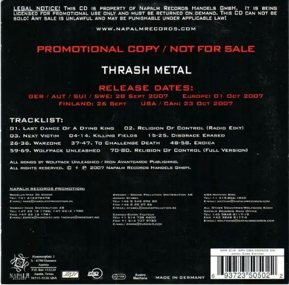 Wolfpack Unleashed - Anthems Of Resistance-1
