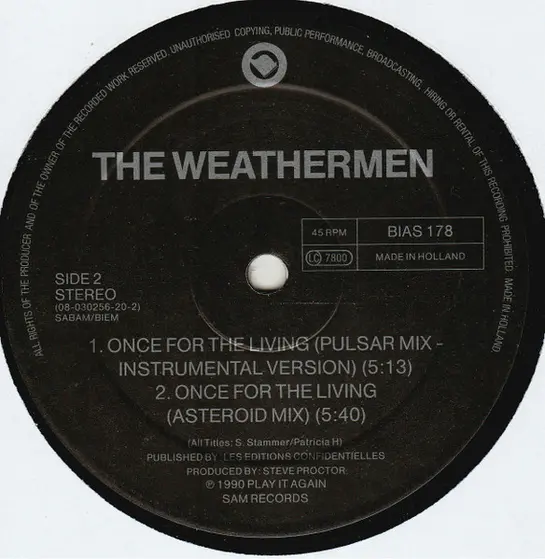 The Weathermen - Once For The Living-4