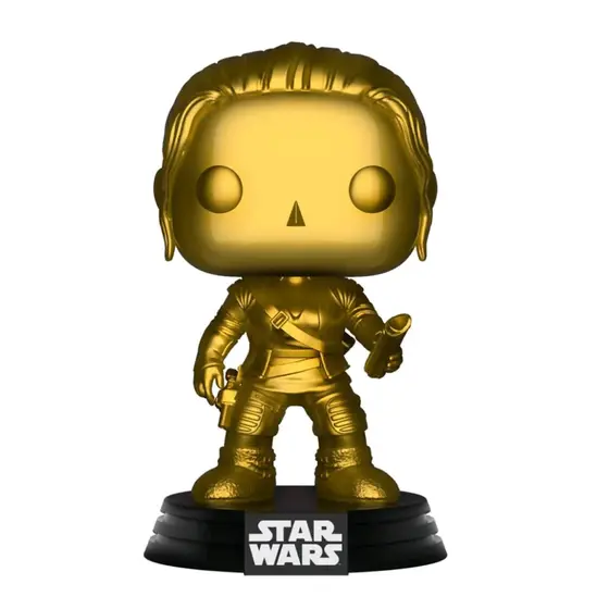 FUNKO POP: STAR WARS - REY (CHROME - MATT GOLD)(EXCL.)-0