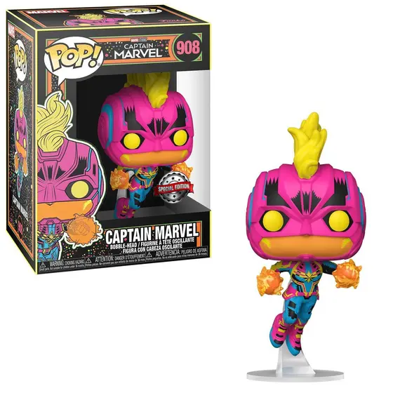 FUNKO POP: MARVEL - CAPTAIN MARVEL - CAPTAIN MARVEL BLACKLIGHT (EXCL.)-1