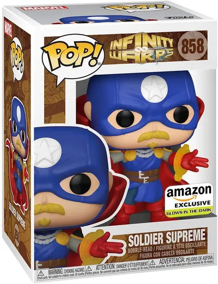 FUNKO POP: MARVEL - INFINITY WARPS - SOLDIER SUPREME (GLOW) (EXC.)-0