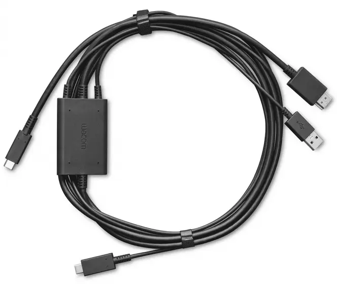 Wacom One Display 12/13T, 3 in 1 cable (2m)-0