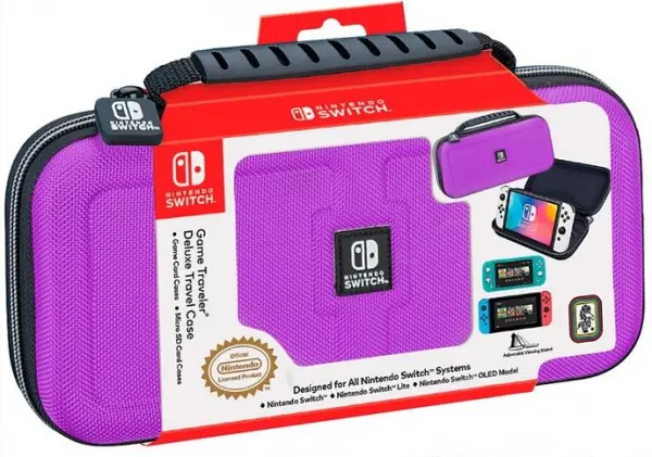 BIGBEN NINTENDO SWITCH DELUXE TRAVEL CASE PURPLE-1