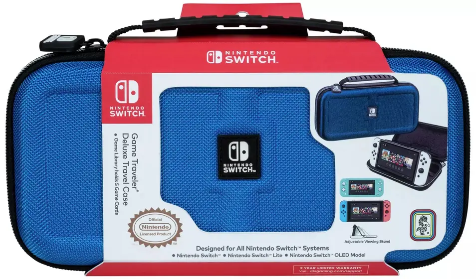 BIGBEN NINTENDO SWITCH DELUXE TRAVEL CASE BLUE-1
