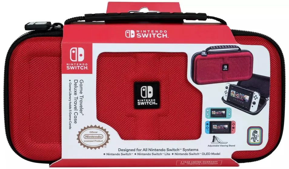 BIGBEN NINTENDO SWITCH DELUXE TRAVEL CASE RED-1
