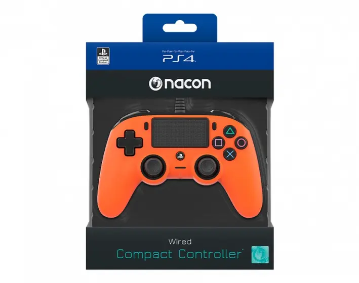 NACON PS4 WIRED COMPACT CONTROLLER ORANGE-4