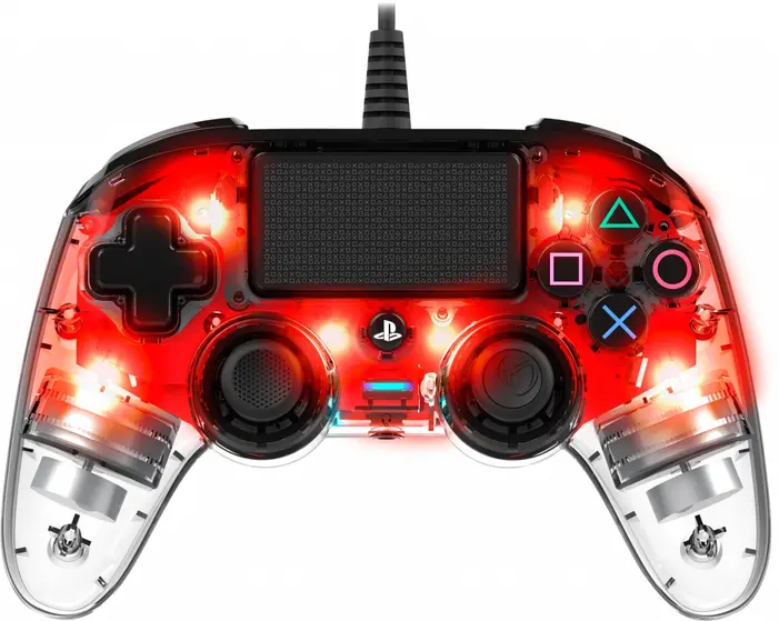 NACON PS4 WIRED ILLUMINATED COMPACT CONTROLLER RED-1