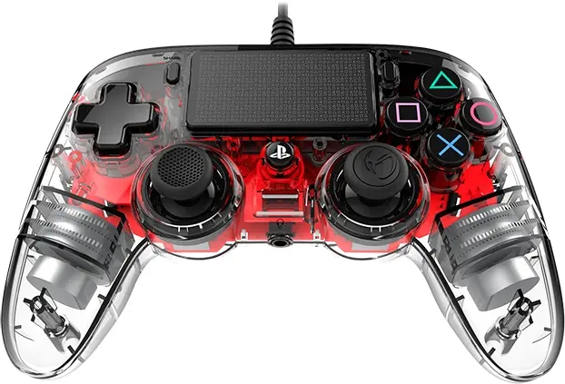 NACON PS4 WIRED ILLUMINATED COMPACT CONTROLLER RED-2