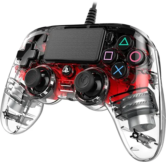 NACON PS4 WIRED ILLUMINATED COMPACT CONTROLLER RED-4