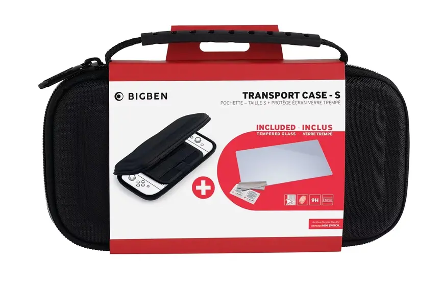 BIGBEN NINTENDO SWITCH BLACK CASE + TEMPERED GLASS-4