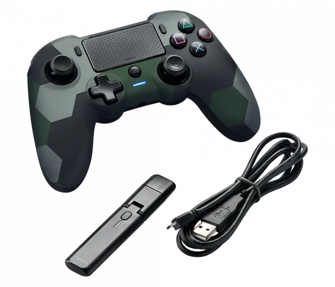 NACON PS4 ASYMMETRIC WIRELESS CONTROLLER GREEN CAMO-6