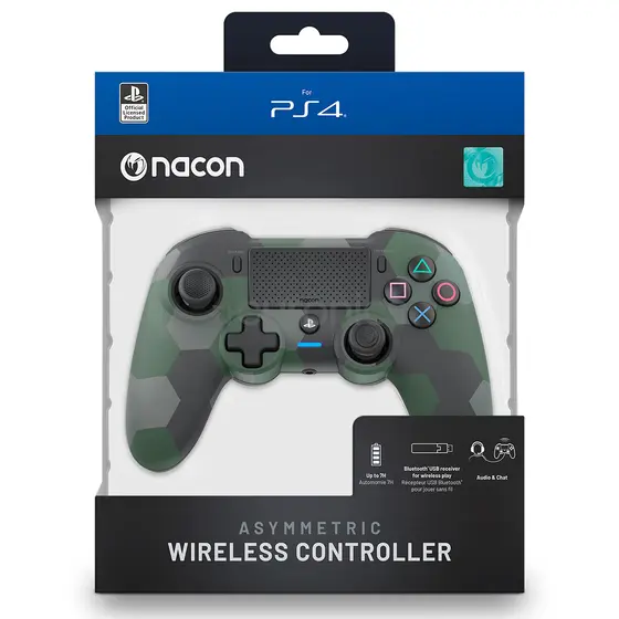 NACON PS4 ASYMMETRIC WIRELESS CONTROLLER GREEN CAMO-7