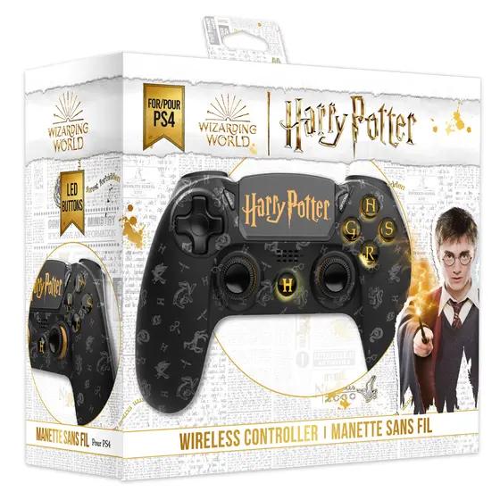 F&G HARRY POTTER - WIRELESS PS4 CONTROLLER - GRYFFINDOR - BLACK-4