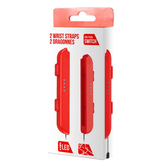 F&G JOY-CON HAND WRIST STRAP - 1 PAIR RED-2