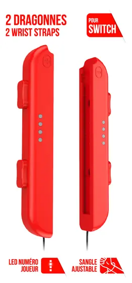 F&G JOY-CON HAND WRIST STRAP - 1 PAIR RED-4