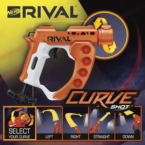 NERF- RIVAL CURVE SHOT FLEX XXI-100 BLASTER-5