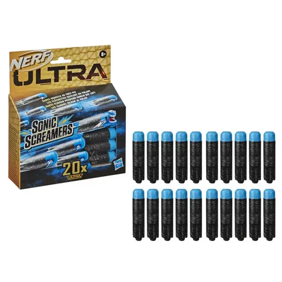 NERF- ULTRA SONIC SCREAMERS 20-DART REFILL PACK-1