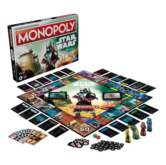 HASBRO GAMING: MONOPOLY STAR WARS BOBA FETT EDITION-2