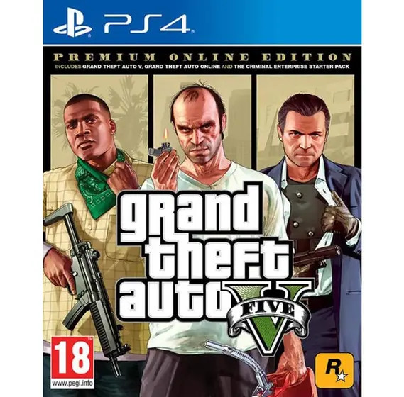 Grand Theft Auto V - Premium Online Edition (PS4)-0