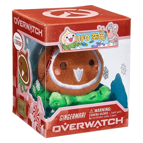 OVERWATCH MICRO PACHIMARI CHRISTMAS (GINGERMARI) PLUSH FIGURINE-1