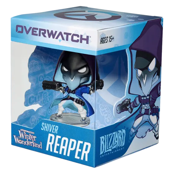 OVERWATCH CUTE BUT DEADLY HOLIDAY SHIVER REAPER FIGURE-0