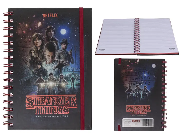 PYRAMID STRANGER THINGS (ONE SHEET) A5 METALLIC NOTEBOOK-3