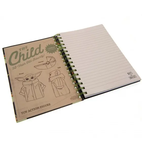 PYRAMID STAR WARS: THE MANDALORIAN (NAPS AND SNACKS) A5 WIRO NOTEBOOK-1