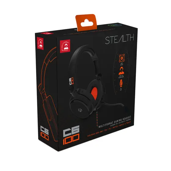 STEALTH C6-100 MULTIFORMAT GAMING HEADSET SLUŠALKE-4