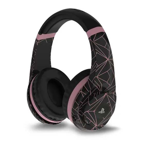 4GAMERS PS4 STEREO GAMING HEADSET ROSE GOLD EDITION - ABSTRACT BLACK-2