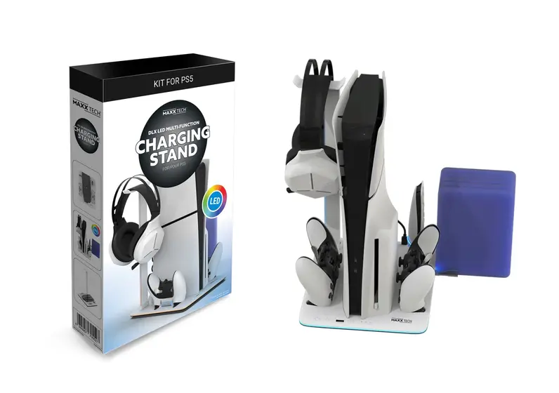 MAXX TECH PS5 STANDARD & SLIM DLX LED MULTI-FUNCTION CHARGING STAND-0