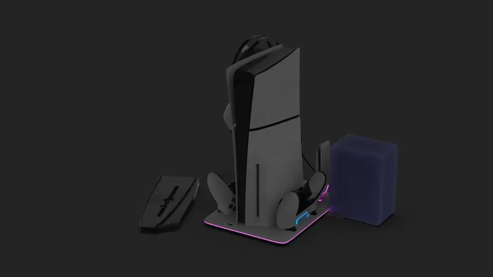 MAXX TECH PS5 STANDARD & SLIM DLX LED MULTI-FUNCTION CHARGING STAND-10
