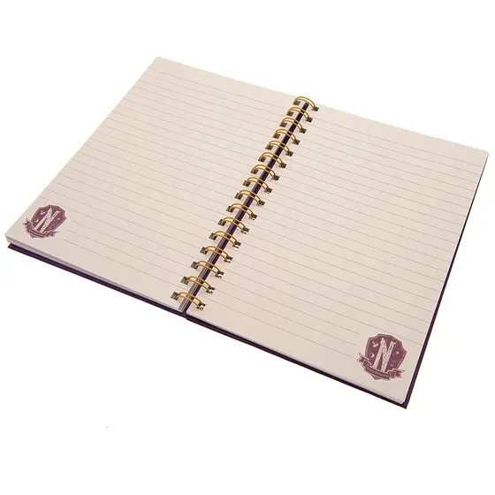 PYRAMID WEDNESDAY (NEVERMORE SHIELD) A5 WIRO NOTEBOOK-3